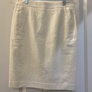 White Ann Taylor pencil skirt